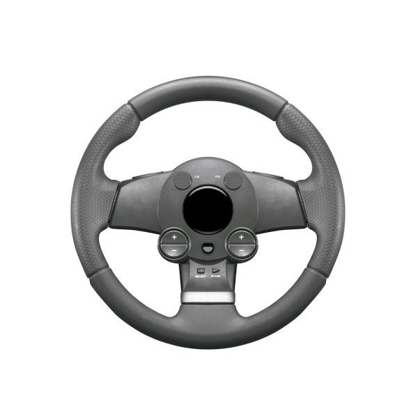 Premium Gray Leather Steering Wheel